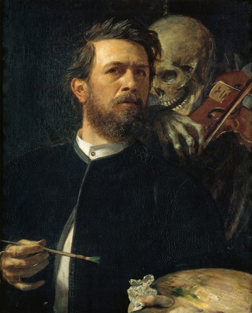 Self-Portrait with Death Playing the Fiddle by Arnold Böcklin, 1872